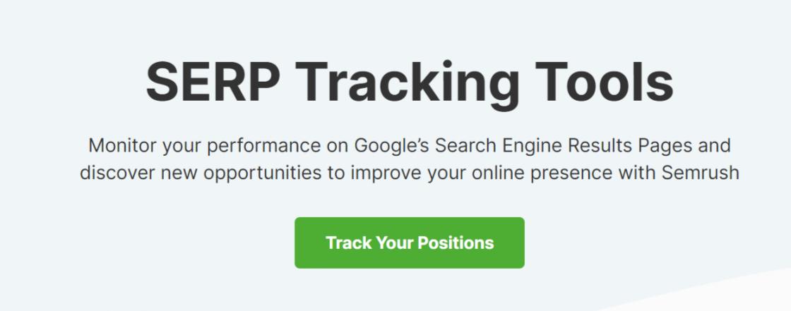 Semrush Rank Tracker Tool