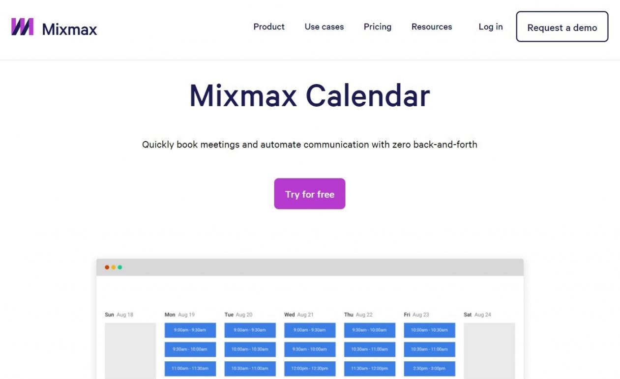 Mixmax Calendar