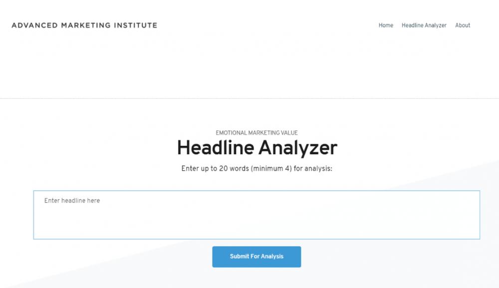 Headline Analyzer by Advanced Marketing Institute