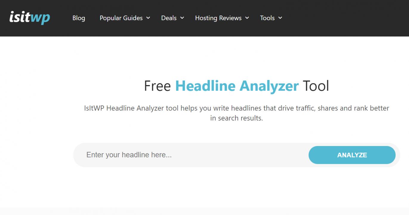 Headline Analyzer by IsItWP