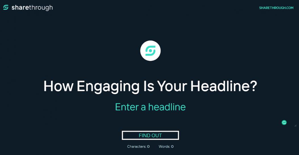 Headline Analyzer by Sharethrough