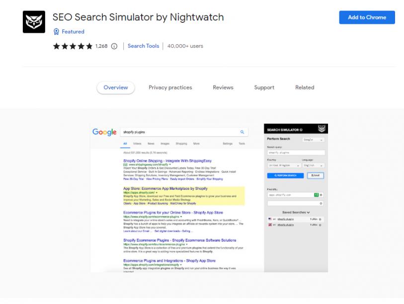 SEO Search Simulator by Nightwatch