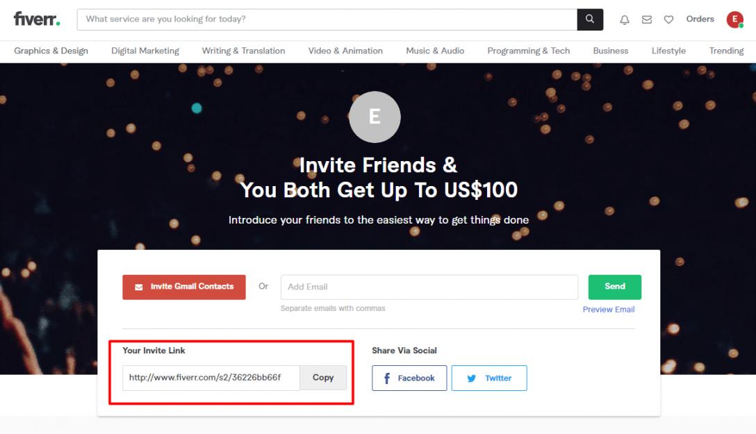 Fiverr rewards