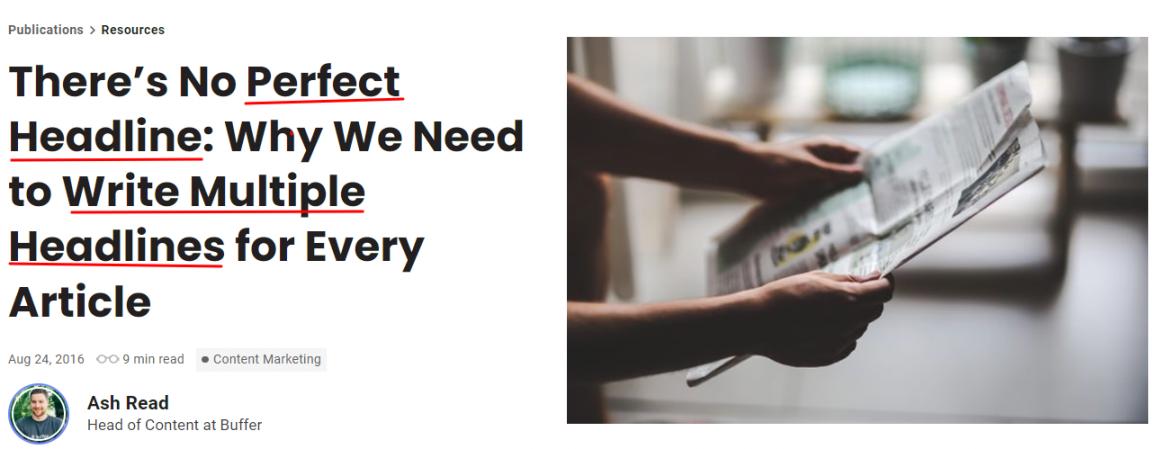optimize your headlines with two keywords